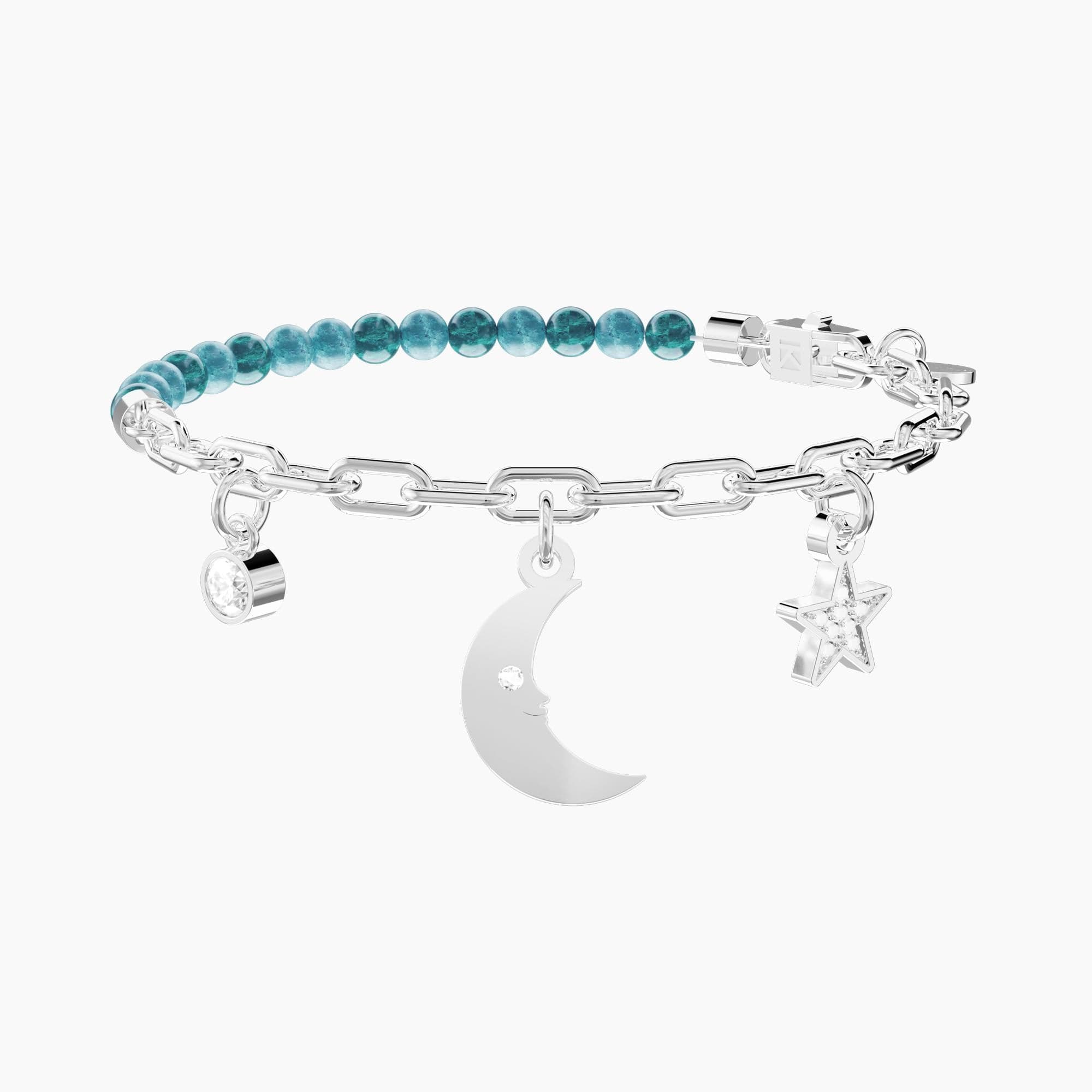 Kidult -  Bracciale con catena, pietre e ciondoli - LUNA | SOGNI
