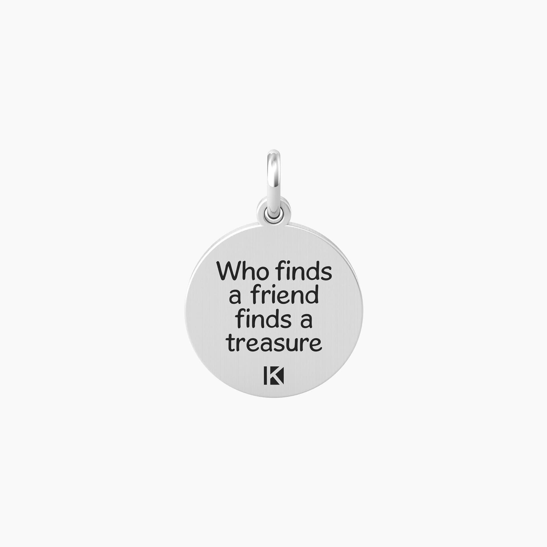 Kidult - Ciondolo amicizia con frase e cristalli - DIAMANTE | PREZIOSA in Bracciali Alba Gioielli - Casoria, commercioVirtuoso.it