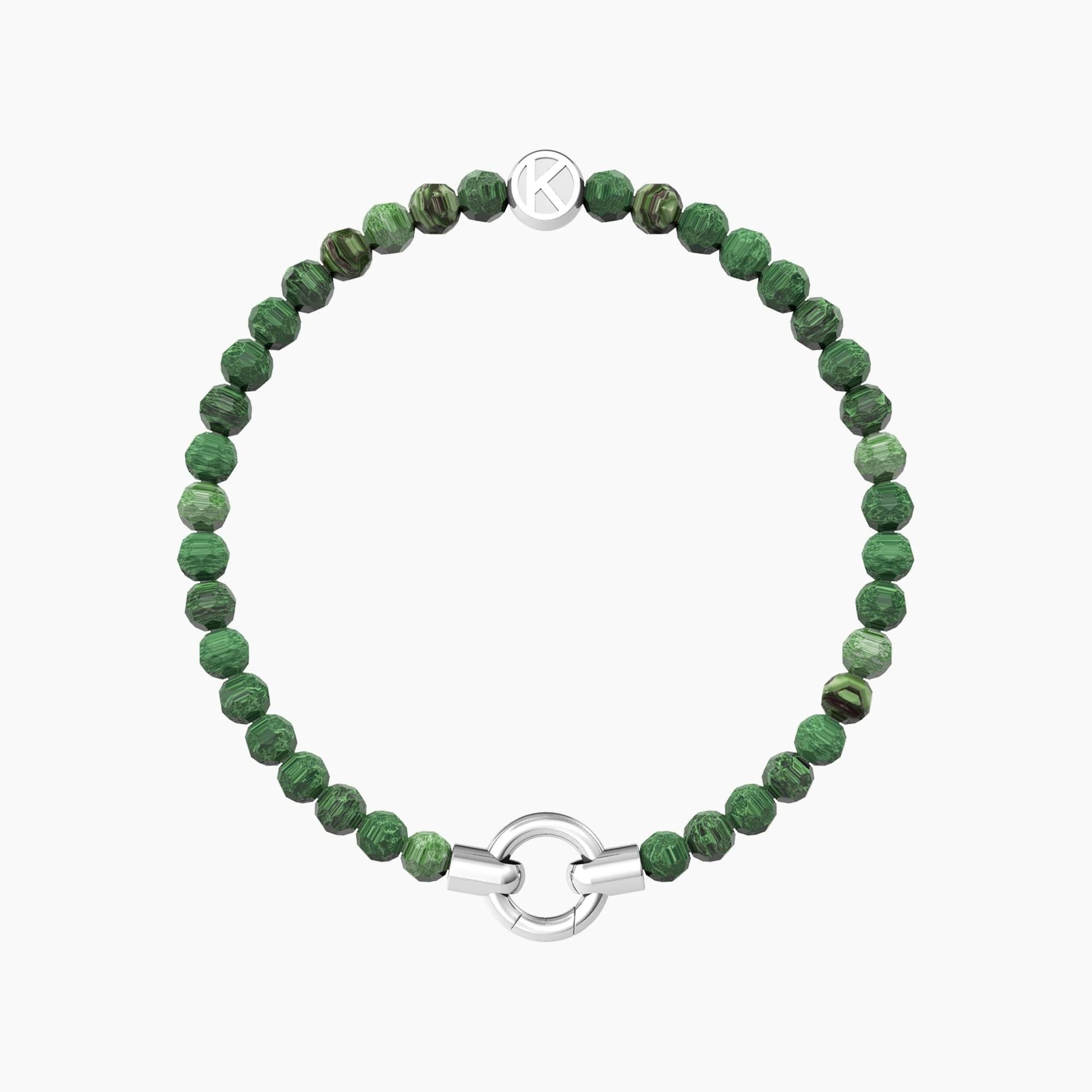 Kidult - Bracciale in acciaio componibile con agata verde striata MAMANONMAMA in Bracciali Alba Gioielli - Casoria, commercioVirtuoso.it