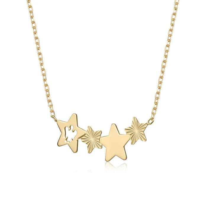 ROBERTO GIANNOTTI - COLLANA CON CENTRALE DI STELLE E ANGELO TRAFORATO in Collane Alba Gioielli - Casoria, commercioVirtuoso.it
