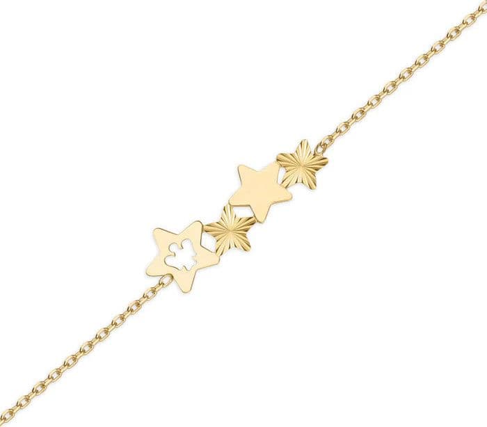 ROBERTO GIANNOTTI - BRACCIALE CON CENTRALE DI STELLE E ANGELO TRAFORATO in Bracciali Alba Gioielli - Casoria, commercioVirtuoso.it