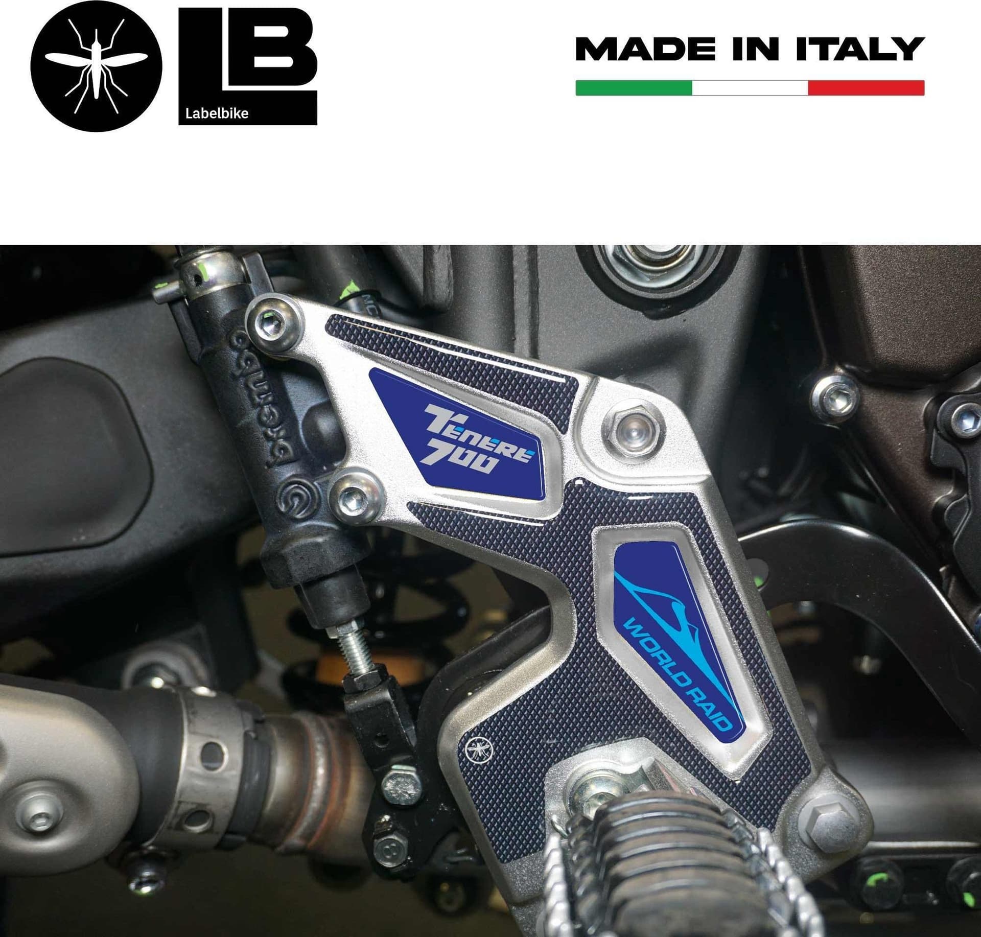 Kit Adesivi gel 3D protezioni battitacco compatibili con Yamaha Tenere 700 2022 in Decalcomanie adesivi e magneti LabelBike - Bibbiano, commercioVirtuoso.it