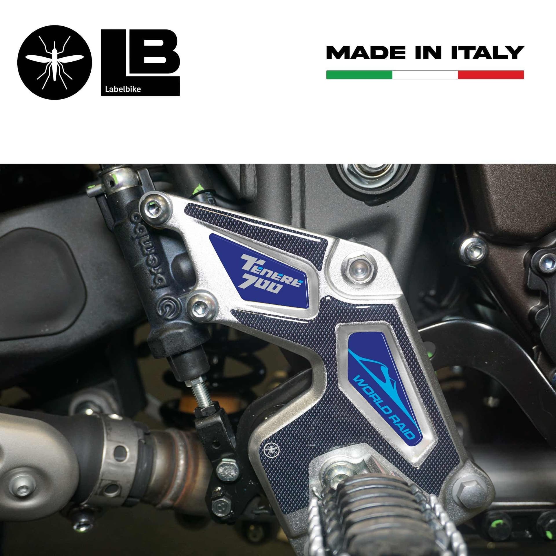 Kit Adesivi gel 3D protezioni battitacco compatibili con Yamaha Tenere 700 2022 in Decalcomanie adesivi e magneti LabelBike - Bibbiano, commercioVirtuoso.it