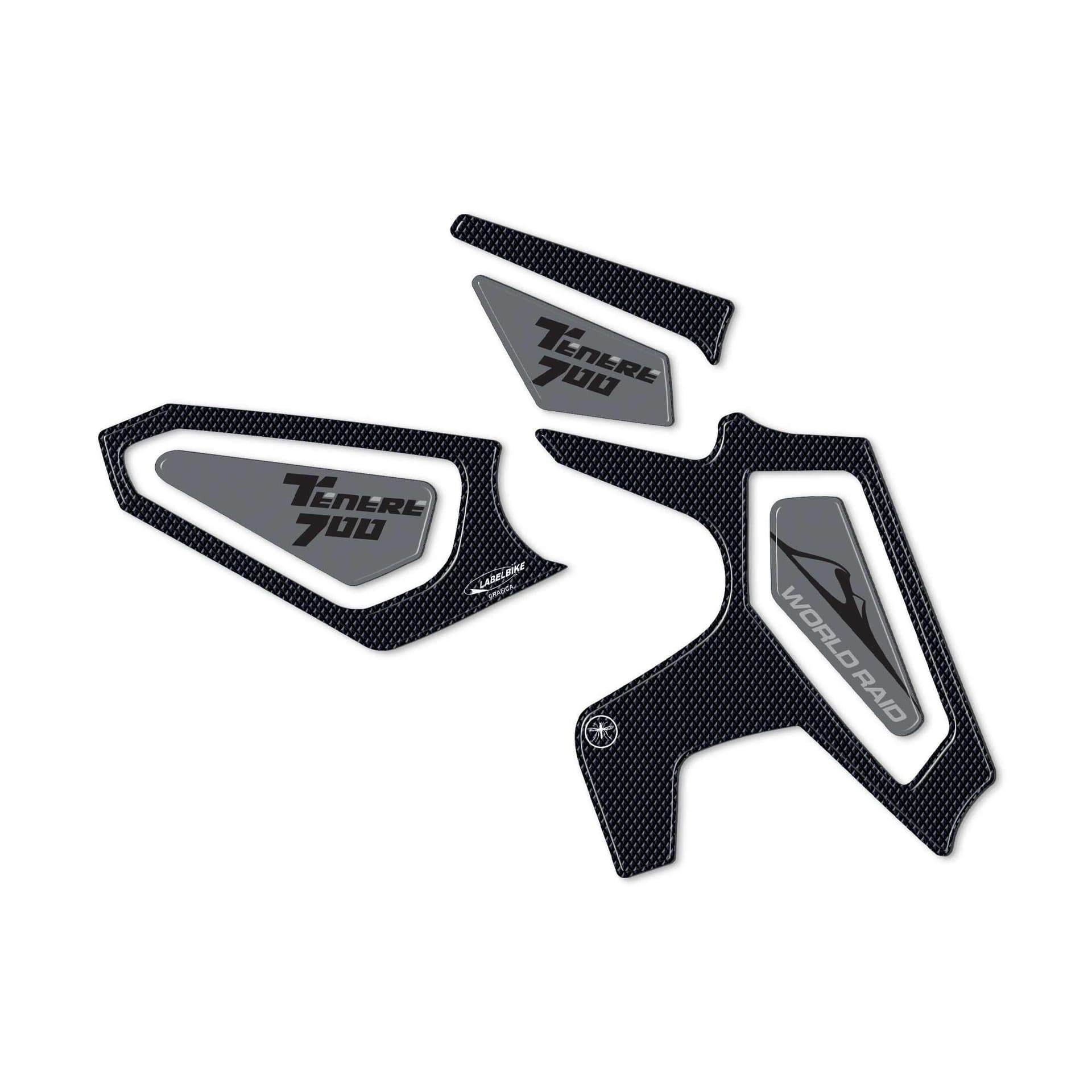 Kit Adesivi gel 3D protezioni battitacco compatibili con Yamaha Tenere 700 2022 in Decalcomanie adesivi e magneti LabelBike - Bibbiano, commercioVirtuoso.it