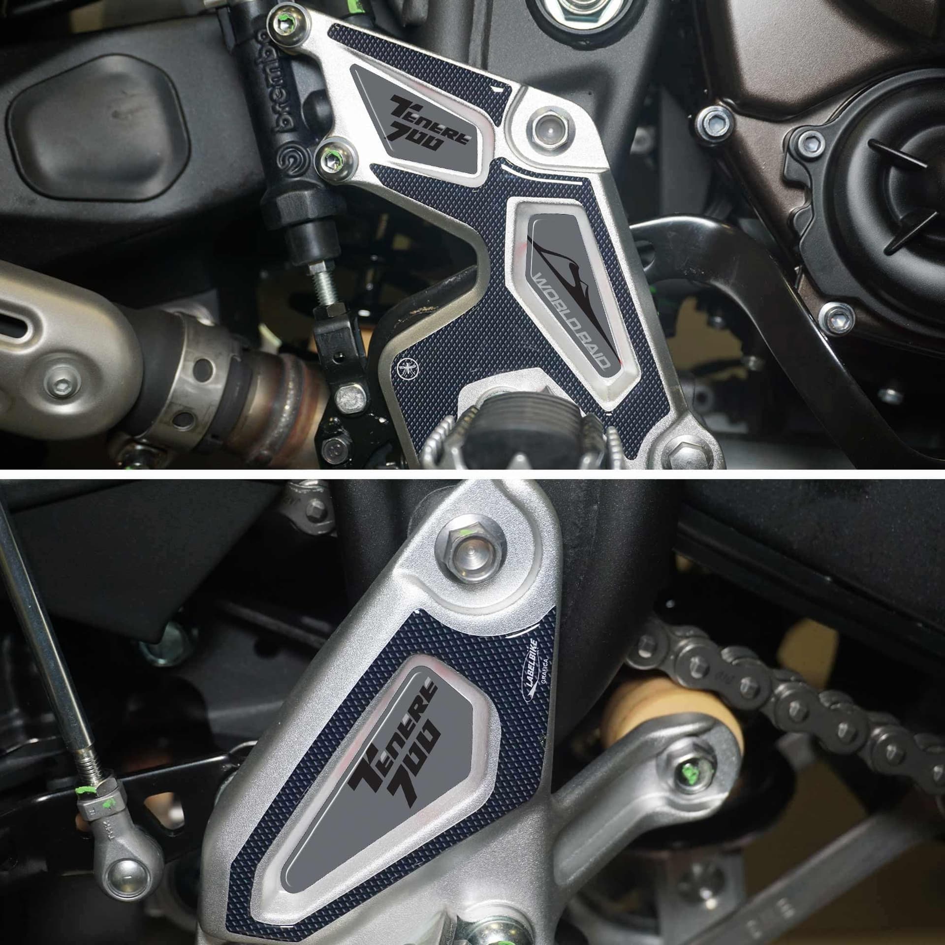 Kit Adesivi gel 3D protezioni battitacco compatibili con Yamaha Tenere 700 2022 in Decalcomanie adesivi e magneti LabelBike - Bibbiano, commercioVirtuoso.it