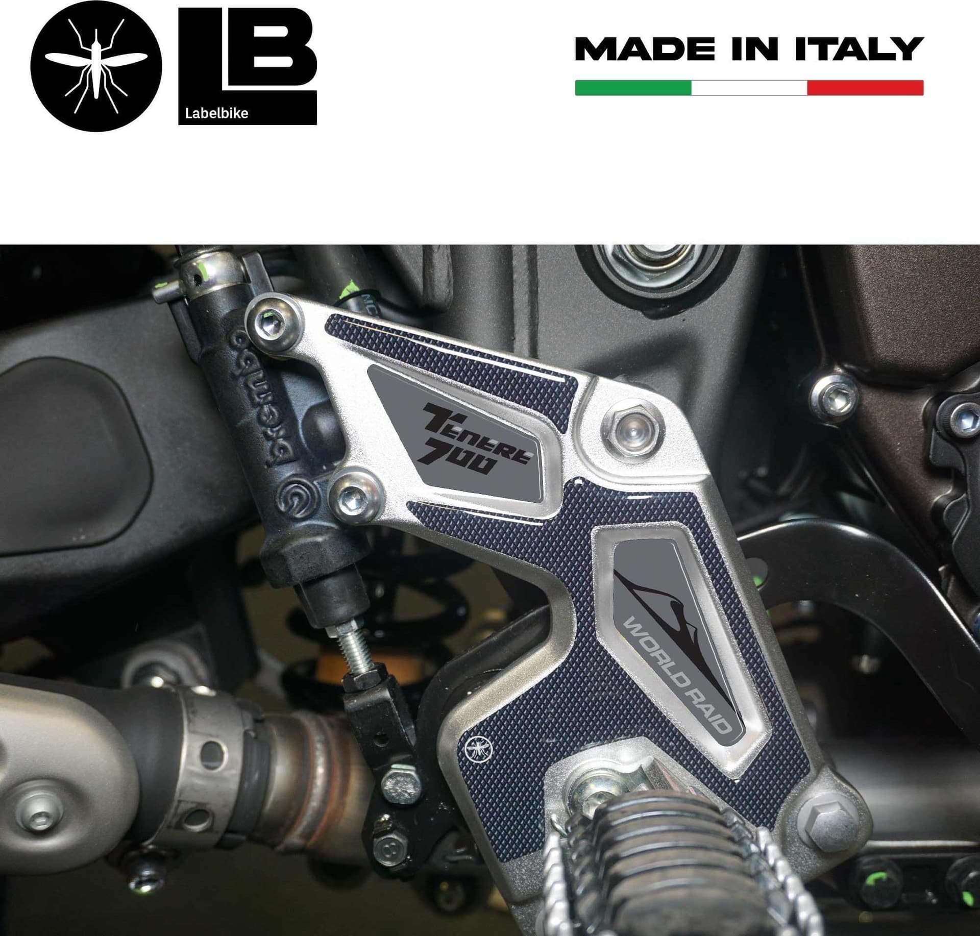 Kit Adesivi gel 3D protezioni battitacco compatibili con Yamaha Tenere 700 2022 in Decalcomanie adesivi e magneti LabelBike - Bibbiano, commercioVirtuoso.it
