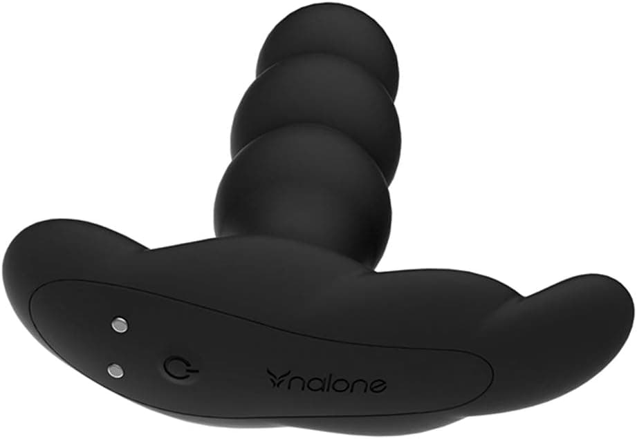 Nalone Pearl vibratore prostatico anale rotante nero telecomando USB waterproof in prodotto Erosdom - Palmi, commercioVirtuoso.it