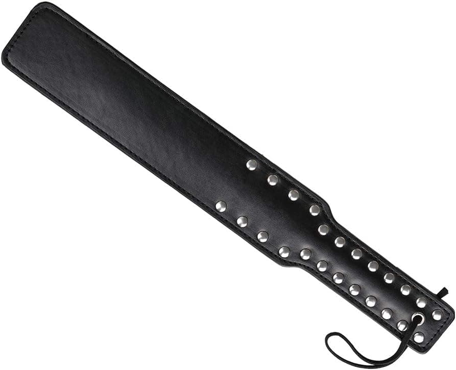 Sculacciatore 38 cm rosso & nero Premium paddle nero Bondage BDSM Fetish Fetish in prodotto Erosdom - Palmi, commercioVirtuoso.it