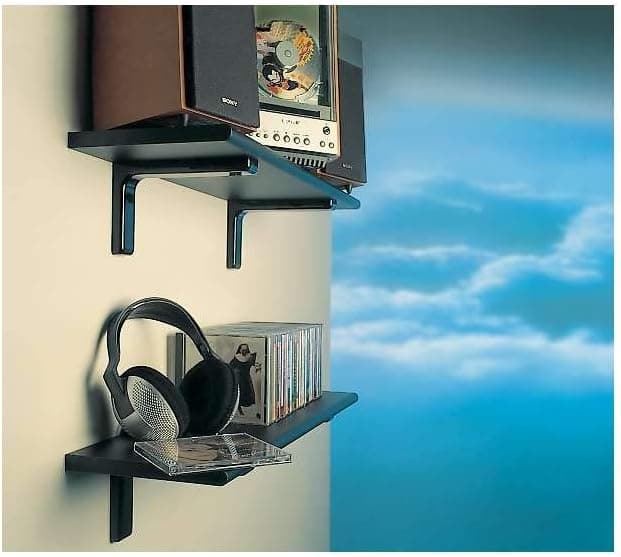 Reggi mensola per arredo in acciaio con copertura in plastica, kit con viti e tasselli in Mensole da muro La Zappa - Altamura, commercioVirtuoso.it