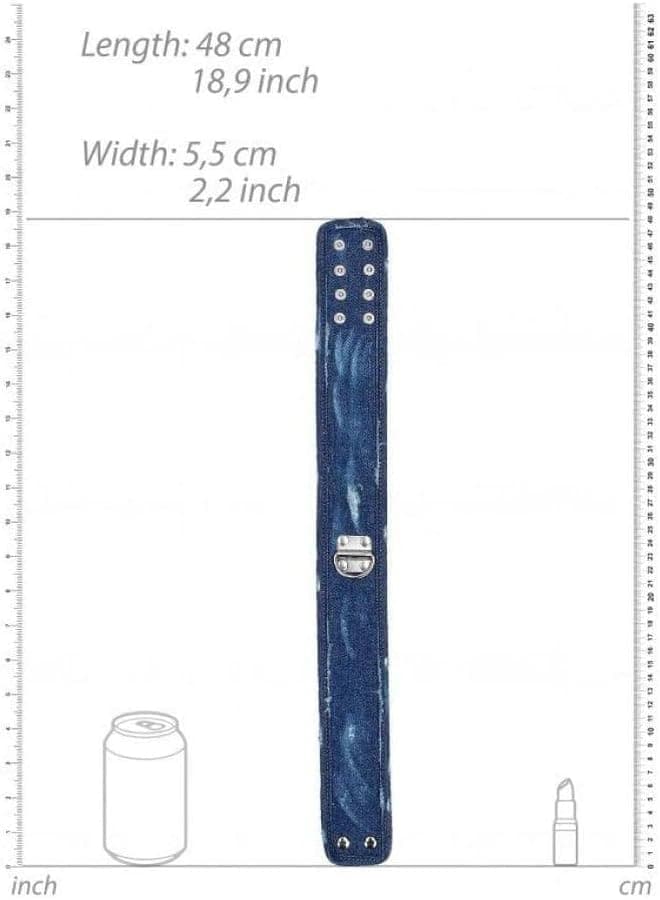 Collare con guinzaglio Denim blu Ouch! Bondage Fetish role play in prodotto Erosdom - Palmi, commercioVirtuoso.it