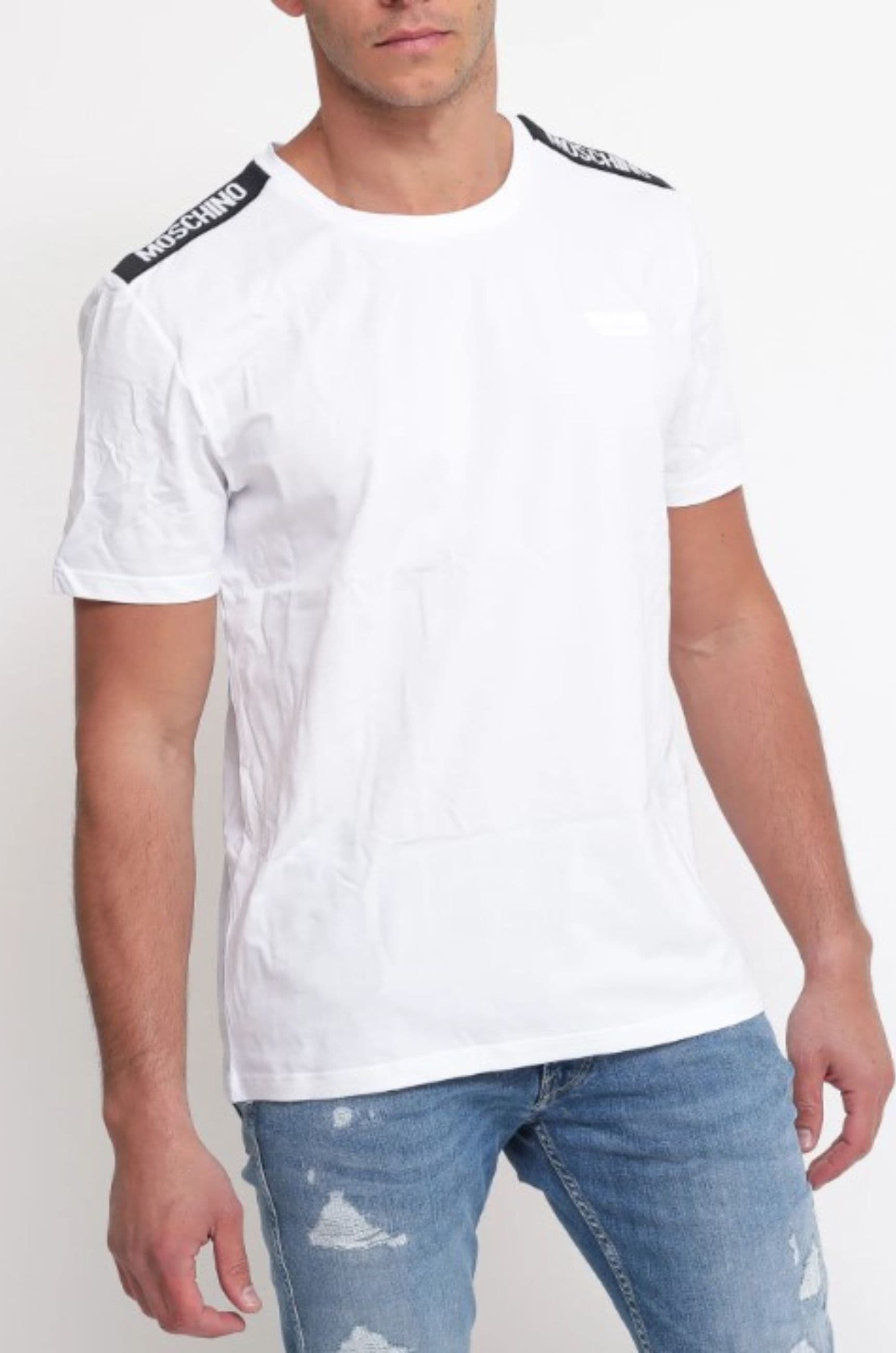 moschino T-SHIRT T-SHIRT COTTON STRETCH 2PK da uomo in T-shirt Drestige - Casamassima, commercioVirtuoso.it