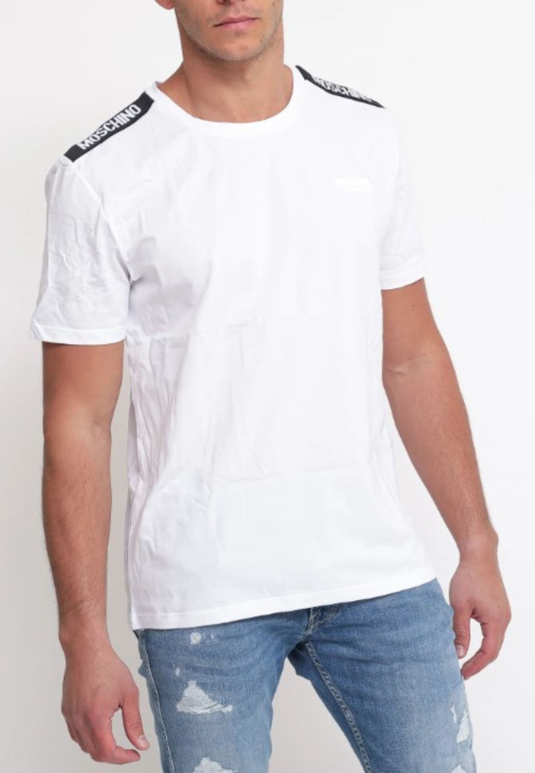 moschino T-SHIRT T-SHIRT COTTON STRETCH 2PK da uomo in T-shirt Drestige - Casamassima, commercioVirtuoso.it