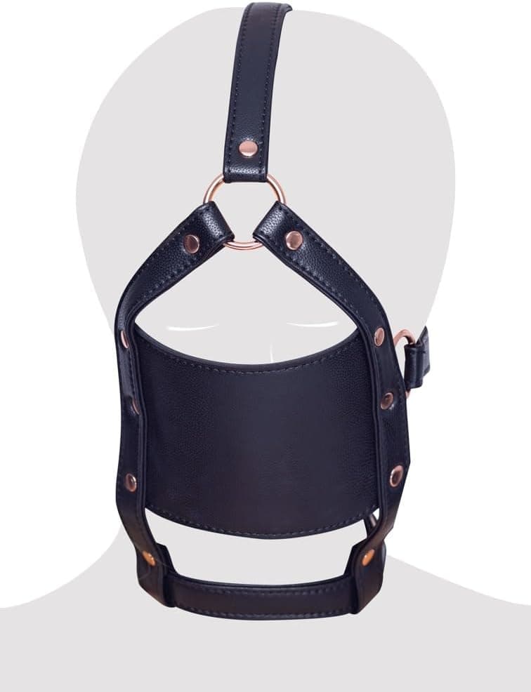 Bavaglio in pelle PU con gag nero Bad Kitty Bondage Fetish BDSM S/L regolabile in prodotto Erosdom - Palmi, commercioVirtuoso.it