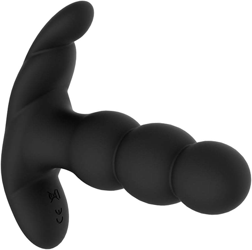 Nalone Pearl vibratore prostatico anale rotante nero telecomando USB waterproof in prodotto Erosdom - Palmi, commercioVirtuoso.it