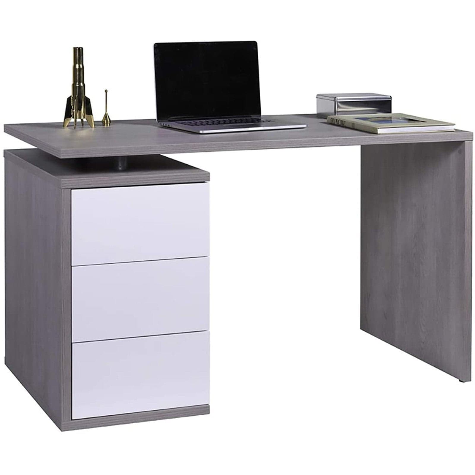 Scrivania con 3 cassetti, postazione porta PC da ufficio e cameretta 120 cm "Made in Italy" in Scrivanie Decor Space - Altamura, commercioVirtuoso.it