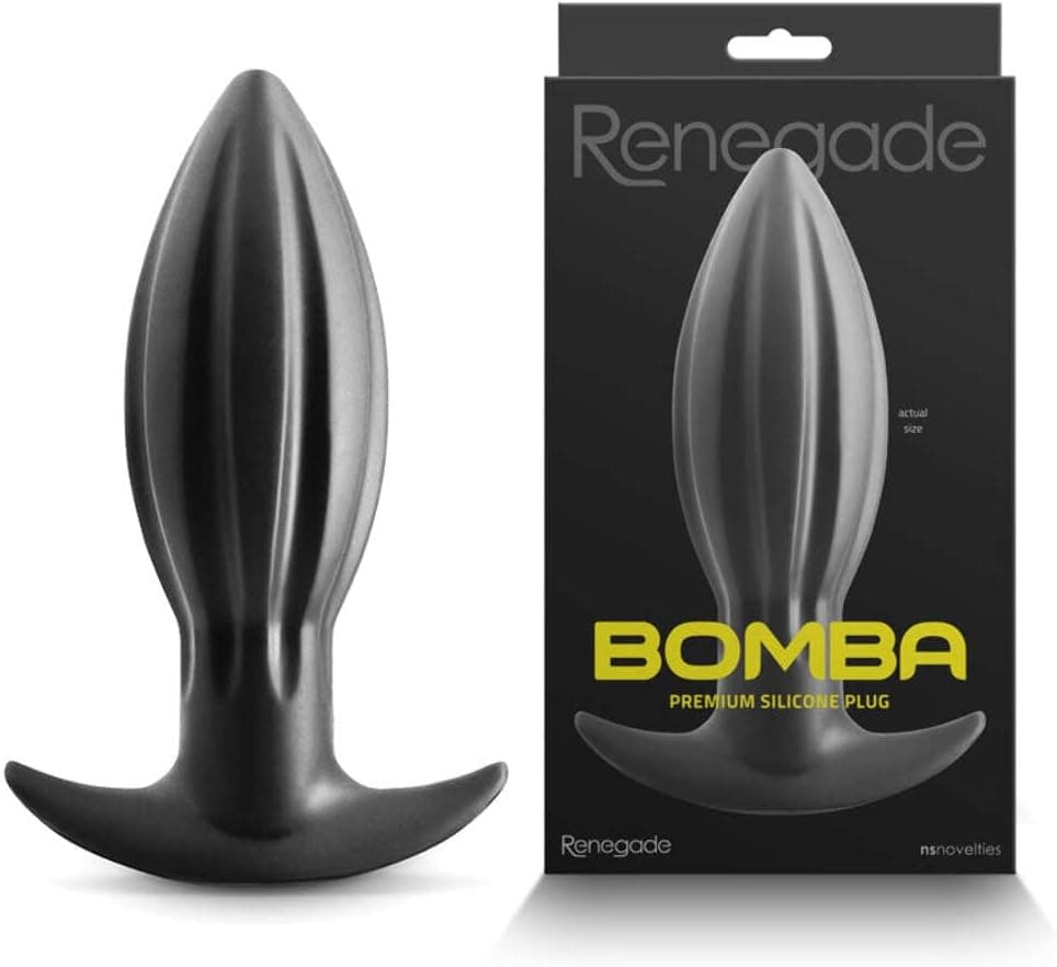 Plug anale Large Bomba Premium ultra morbido 18, 6 cm nero silicone morbido in prodotto Erosdom - Palmi, commercioVirtuoso.it