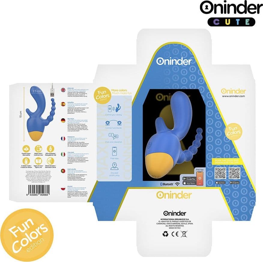 ONINDER CUTE - LOVE 3 SOME TRIPLO VIBRATORE - APP GRATUITA IN TUTTO IL MONDO in Vibratori proiettile e ovuli vibranti Desideria Shop - Latina, commercioVirtuoso.it