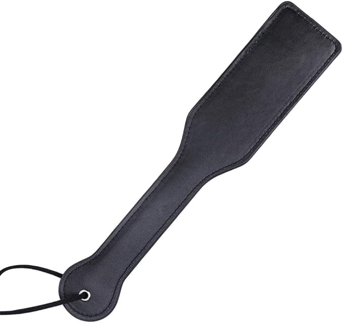 Sculacciatore 32 cm Premium paddle nero Bondage BDSM Fetish Fetish pelle in prodotto Erosdom - Palmi, commercioVirtuoso.it