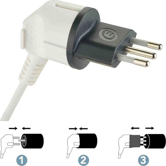 ELECTRALINE - ADATTATORE FISSO DA SCHUKO A10A in Adattatori da viaggio Stockdoc - Terni, commercioVirtuoso.it
