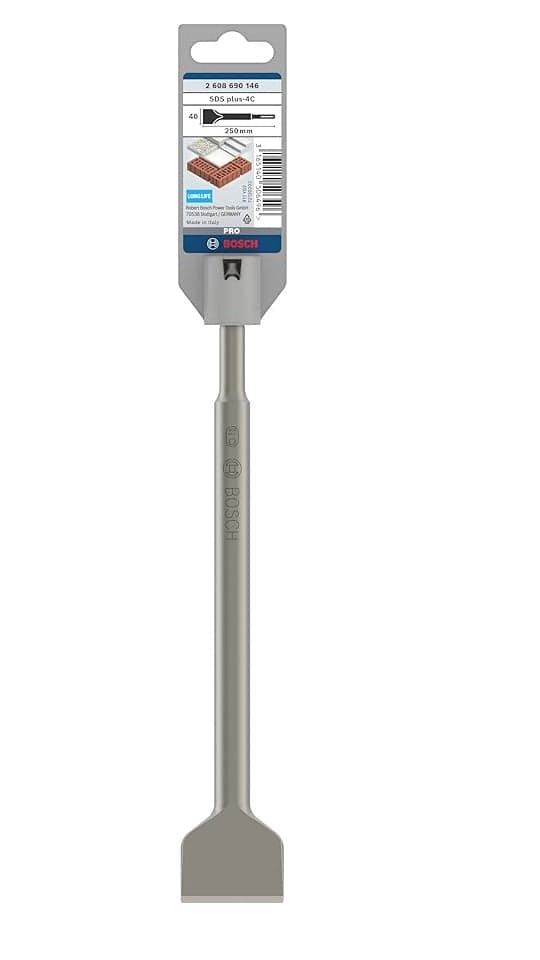 BOSCH - SCALPELLO A SPATOLA PER TASSETTATORI SDS PLUS 40x250 mm 2608690146 in Scalpelli per muratura Stockdoc - Terni, commercioVirtuoso.it