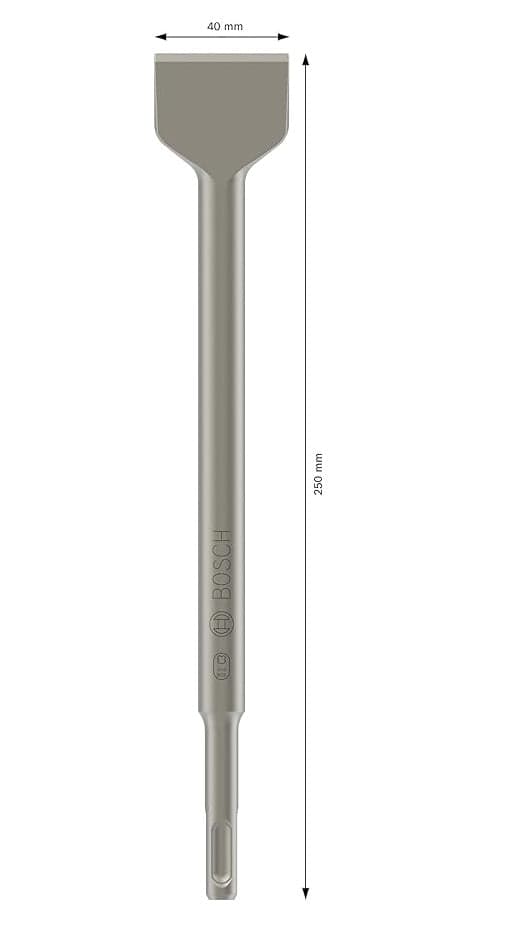 BOSCH - SCALPELLO A SPATOLA PER TASSETTATORI SDS PLUS 40x250 mm 2608690146 in Scalpelli per muratura Stockdoc - Terni, commercioVirtuoso.it