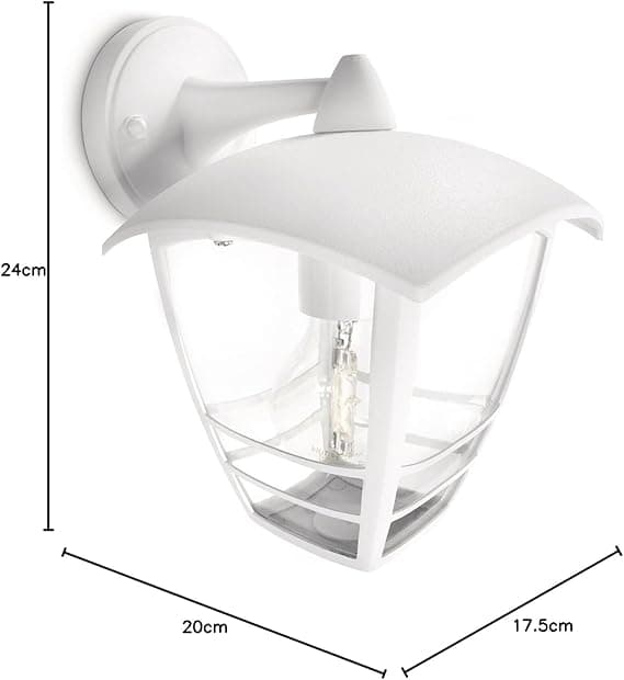PHILPS - CREEK APPLIQUE LANTERNA DOWN ALLUMIN. BIANCO in Lampade da parete Stockdoc - Terni, commercioVirtuoso.it