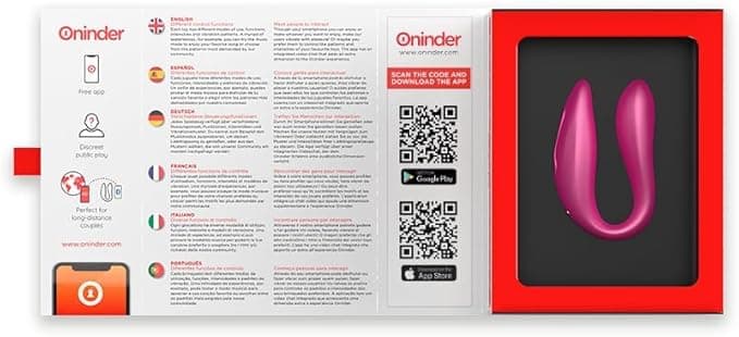 Oninder Lisboa stimolatore punto G e clitoride rosa controllo app bluetooth in prodotto Erosdom - Palmi, commercioVirtuoso.it
