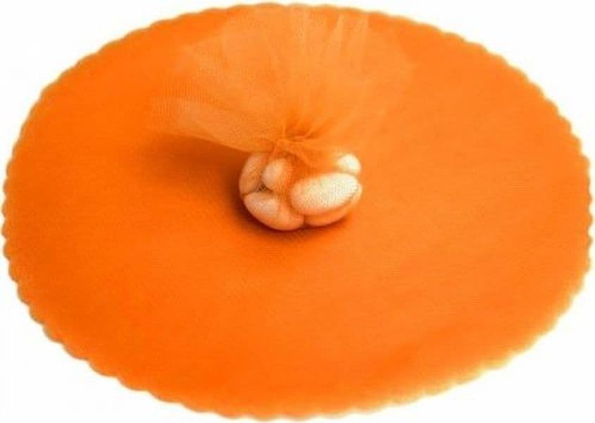 50 VELI TULLE PER BOMBONIERE TONDO ORGANZA MATRIMONI BATTESIMI LAUREE CONFETTI - 13
