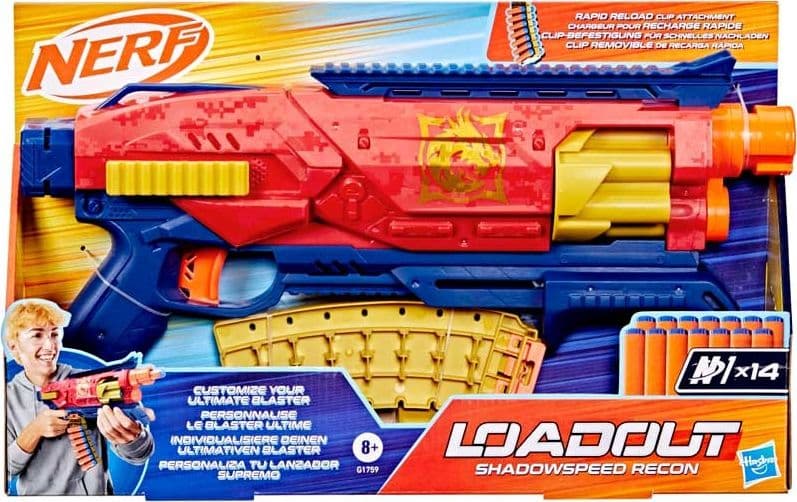 Hasbro - Nerf Loadout Shadowspeed Recon in Pistole in gommapiuma Centro Bimbo - Siderno, commercioVirtuoso.it