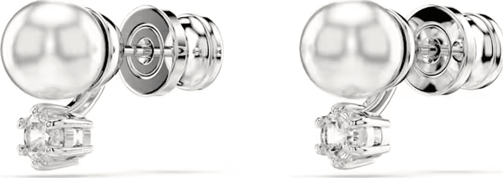 SWAROVSKI - Orecchini a lobo Matrix Perla Bianca Placcato rodio in Orecchini Alba Gioielli - Casoria, commercioVirtuoso.it