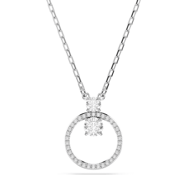 SWAROVSKI - Collana con Pendente Constella Taglio Round, Bianco, Placcato rodio in Collane Alba Gioielli - Casoria, commercioVirtuoso.it