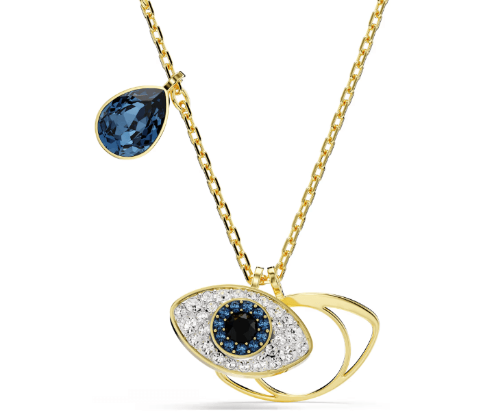 SWAROVSKI - Collana con Pendente Symbolica Evil eye, Blu, Placcato color oro in Collane Alba Gioielli - Casoria, commercioVirtuoso.it