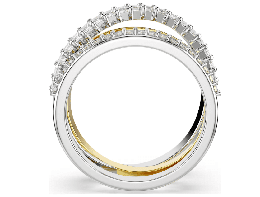 SWAROVSKI - Anello Hyperbola Taglio misto, Bianco, Mix di finiture in Anelli Alba Gioielli - Casoria, commercioVirtuoso.it