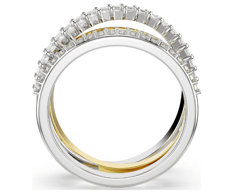 SWAROVSKI - Anello Hyperbola Taglio misto, Bianco, Mix di finiture in Anelli Alba Gioielli - Casoria, commercioVirtuoso.it