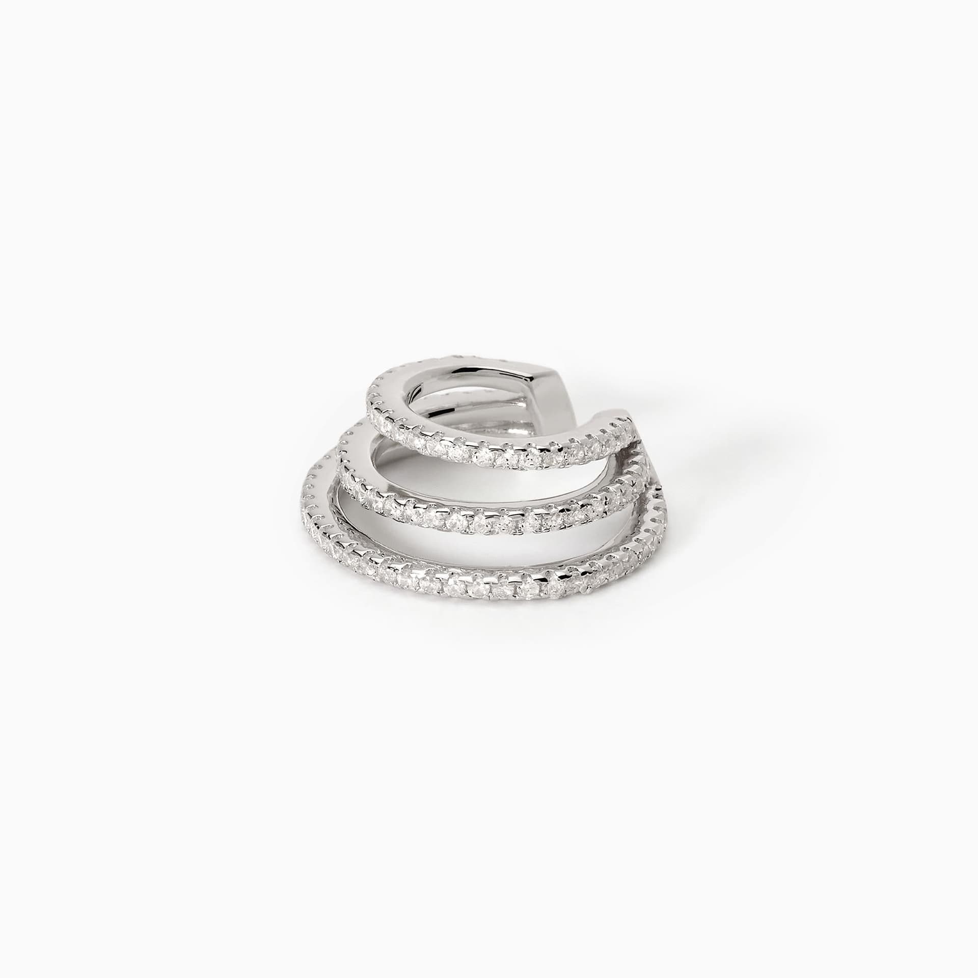 MABINA -  Orecchino ear cuff a triplo cerchio CUFFMANIA in Orecchini Alba Gioielli - Casoria, commercioVirtuoso.it