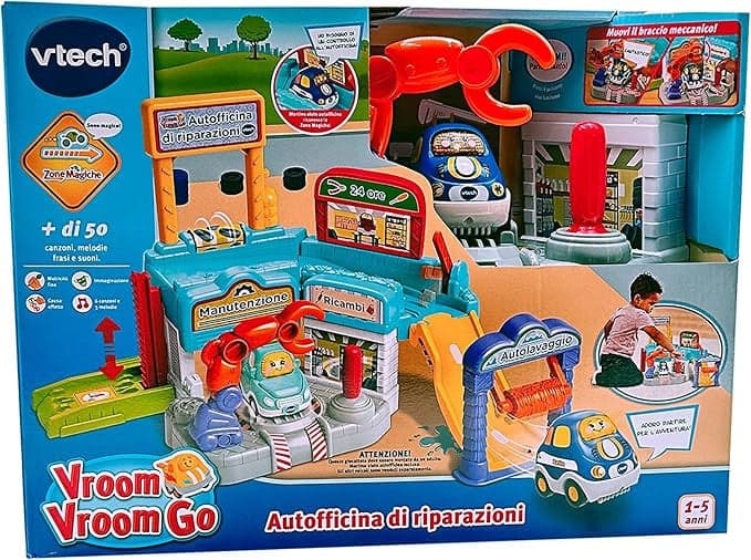 VTech - Vroom Vroom Go Autofficina di Riparazioni in Piste da corsa Centro Bimbo - Siderno, commercioVirtuoso.it