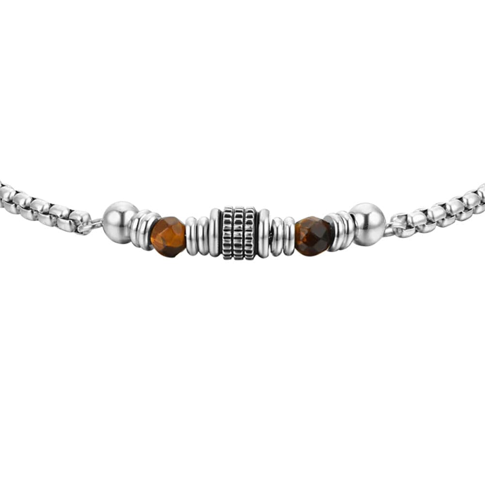 Luca Barra - Bracciale pietre occhio di tigre in Bracciali Alba Gioielli - Casoria, commercioVirtuoso.it