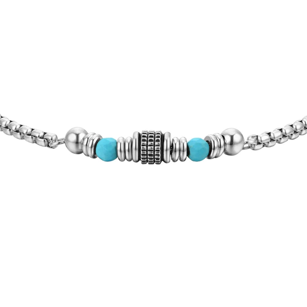 Luca Barra - Bracciale pietre turchesi in Bracciali Alba Gioielli - Casoria, commercioVirtuoso.it