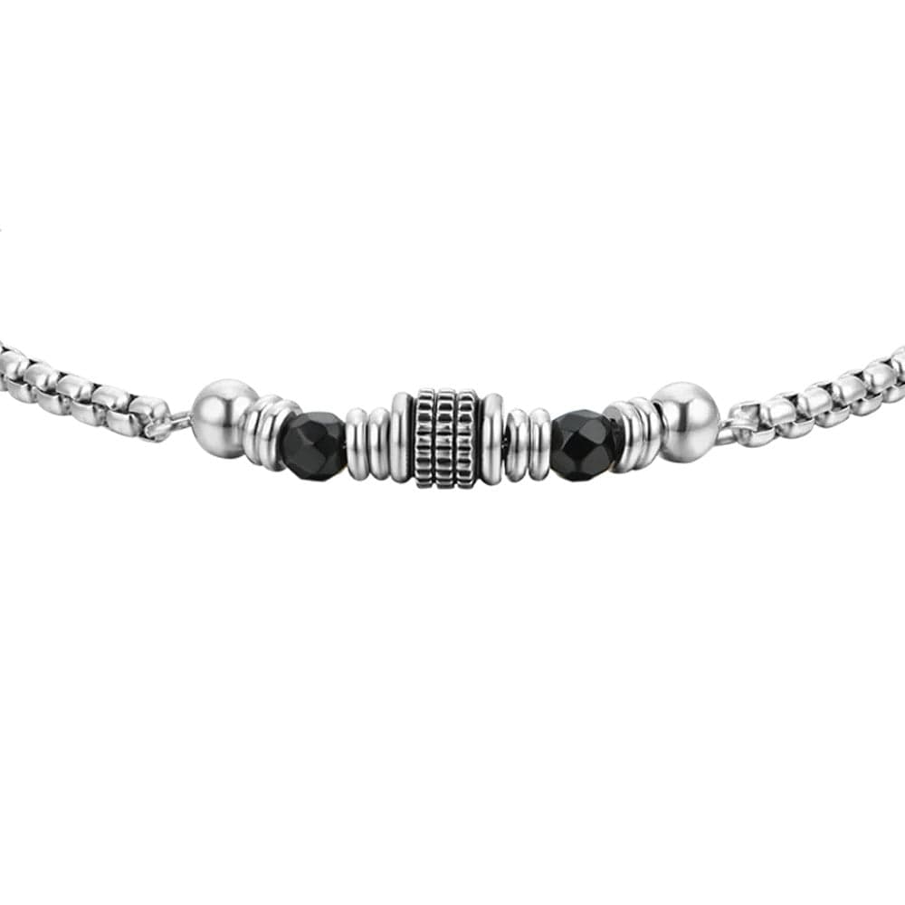 Luca Barra - Bracciale agata nera ed elementi in Bracciali Alba Gioielli - Casoria, commercioVirtuoso.it