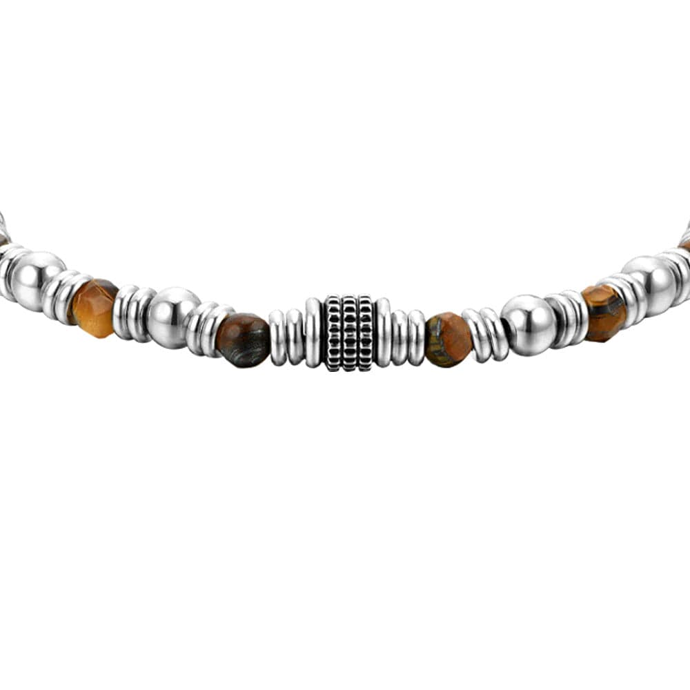 Luca Barra - Bracciale pietre occhio di tigre in Bracciali Alba Gioielli - Casoria, commercioVirtuoso.it