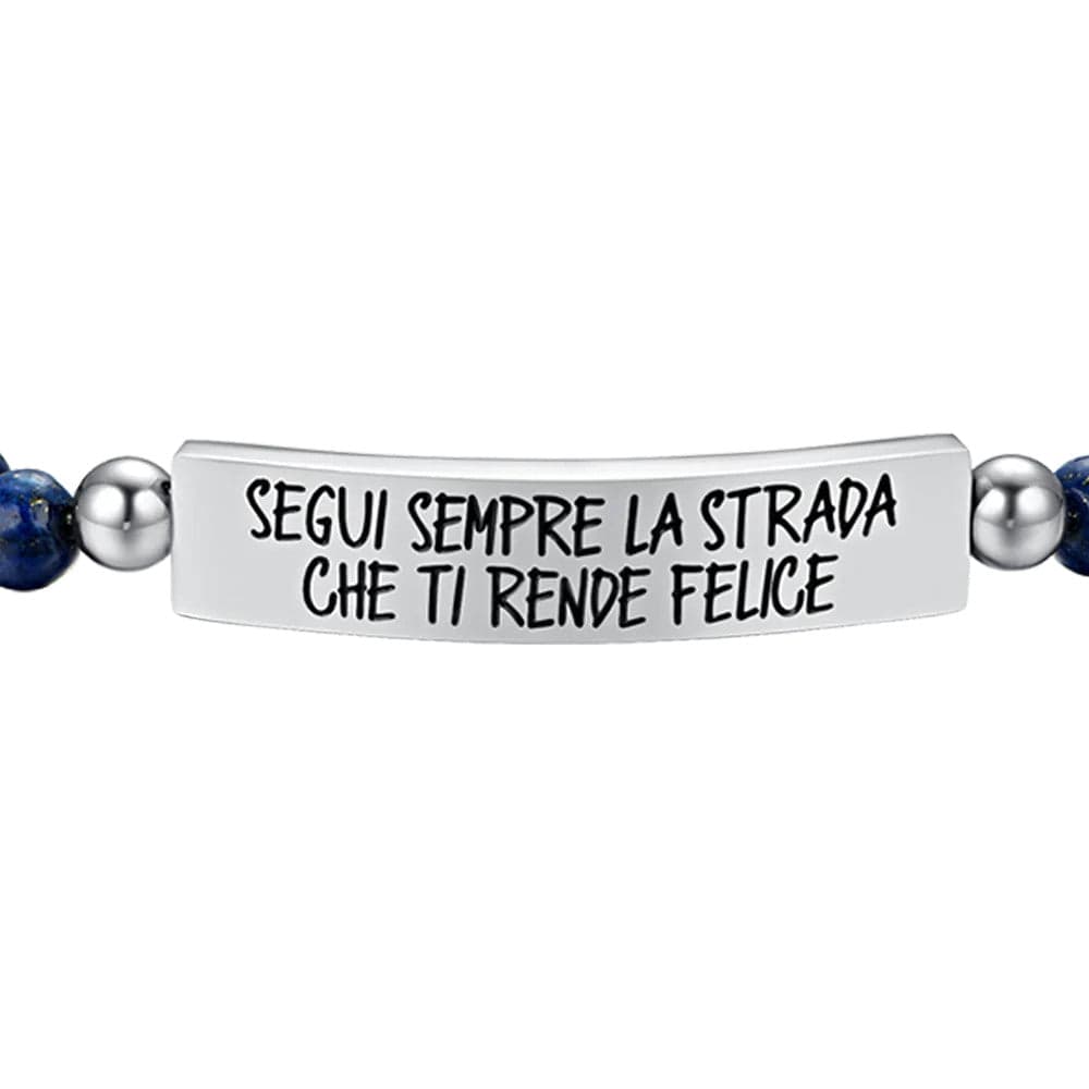 Luca Barra - Bracciale segui sempre la strada che ti rende felice in Bracciali Alba Gioielli - Casoria, commercioVirtuoso.it