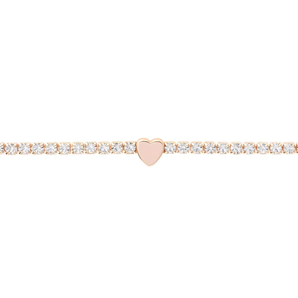 Stroili - Bracciale Tennis Romantic Shine Metallo Rosa Cristallo in Bracciali Alba Gioielli - Casoria, commercioVirtuoso.it