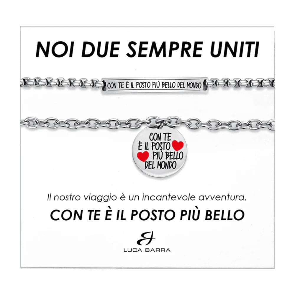 Luca Barra - Bracciale coppia te è il posto più bello in Bracciali Alba Gioielli - Casoria, commercioVirtuoso.it