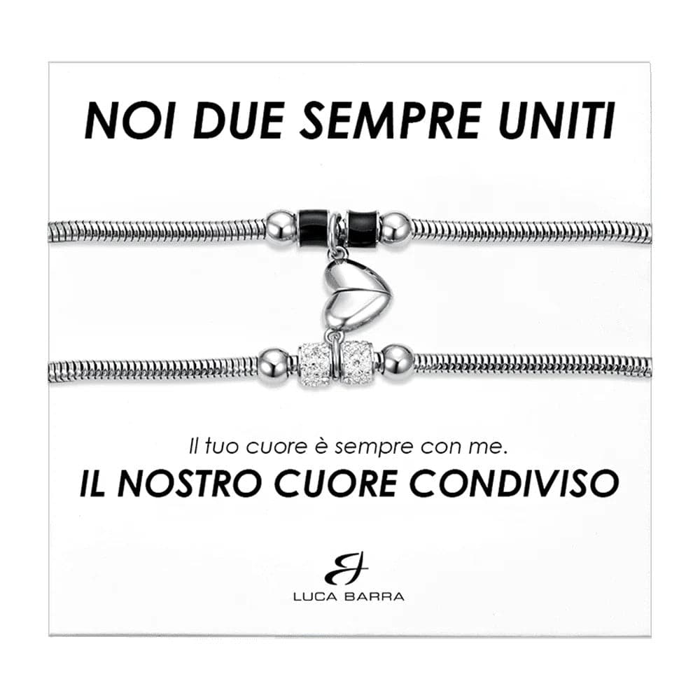 Luca Barra - Bracciali coppia cuore calamitato in Bracciali Alba Gioielli - Casoria, commercioVirtuoso.it