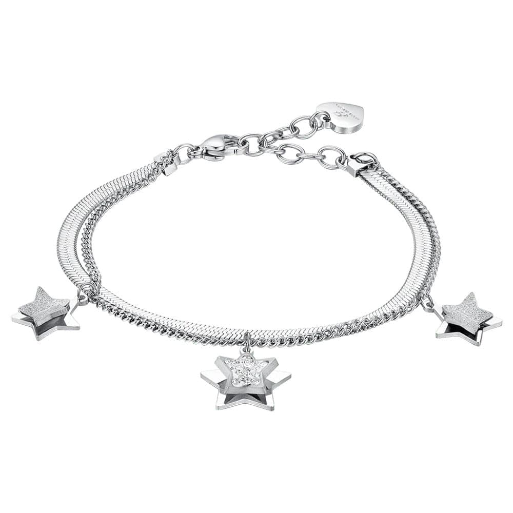 Luca Barra - Bracciale stelle con cristalli bianchi in Bracciali Alba Gioielli - Casoria, commercioVirtuoso.it