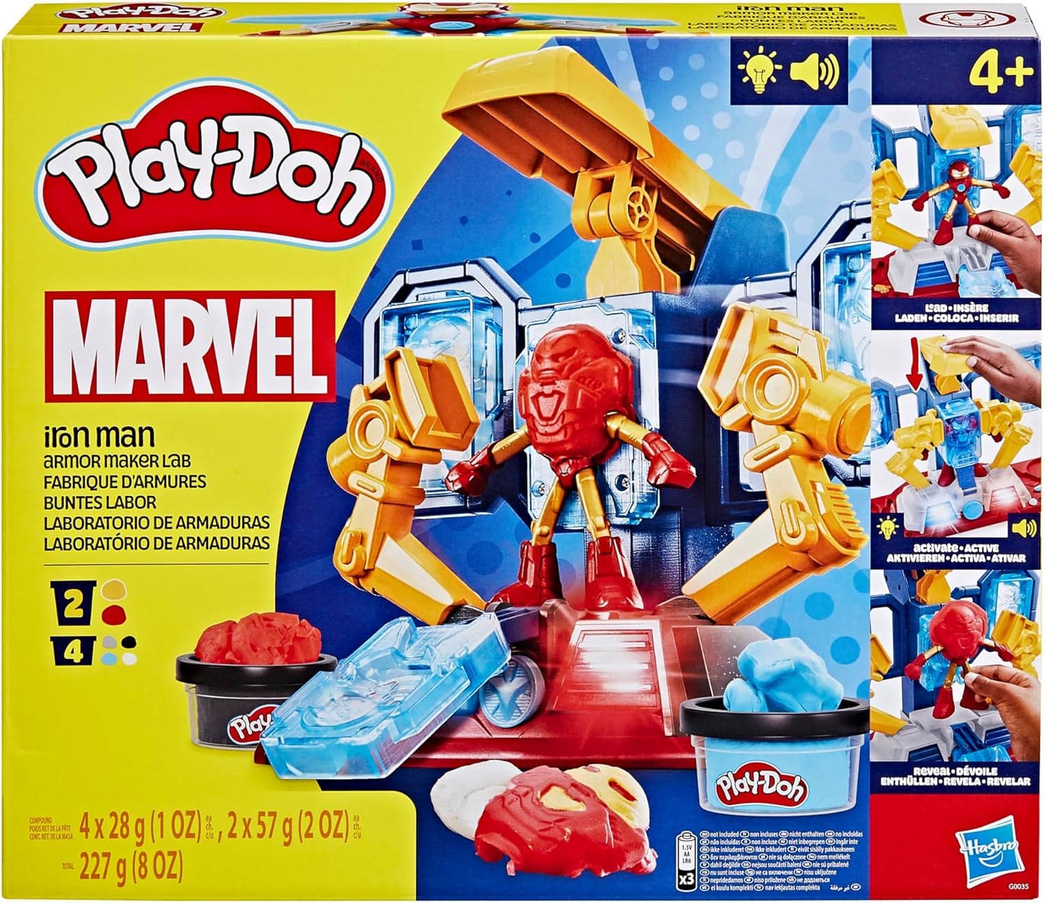 Hasbro - Play-Doh Laboratorio di Creazione dell'Armatura di Iron Man in Argilla e pasta modellabile Centro Bimbo - Siderno, commercioVirtuoso.it