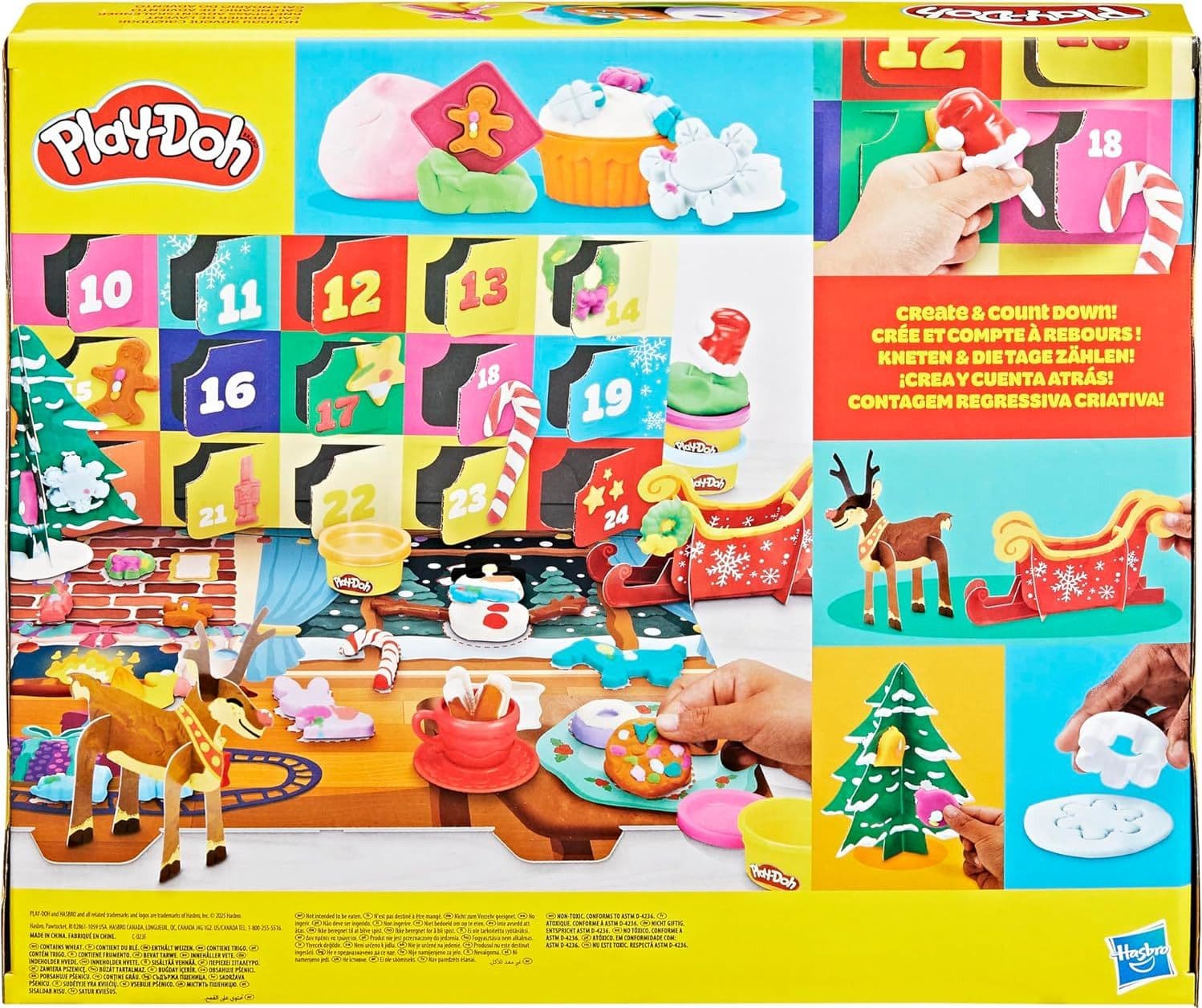Hasbro - Play-Doh Calendario dell'Avvento in Argilla e pasta modellabile Centro Bimbo - Siderno, commercioVirtuoso.it