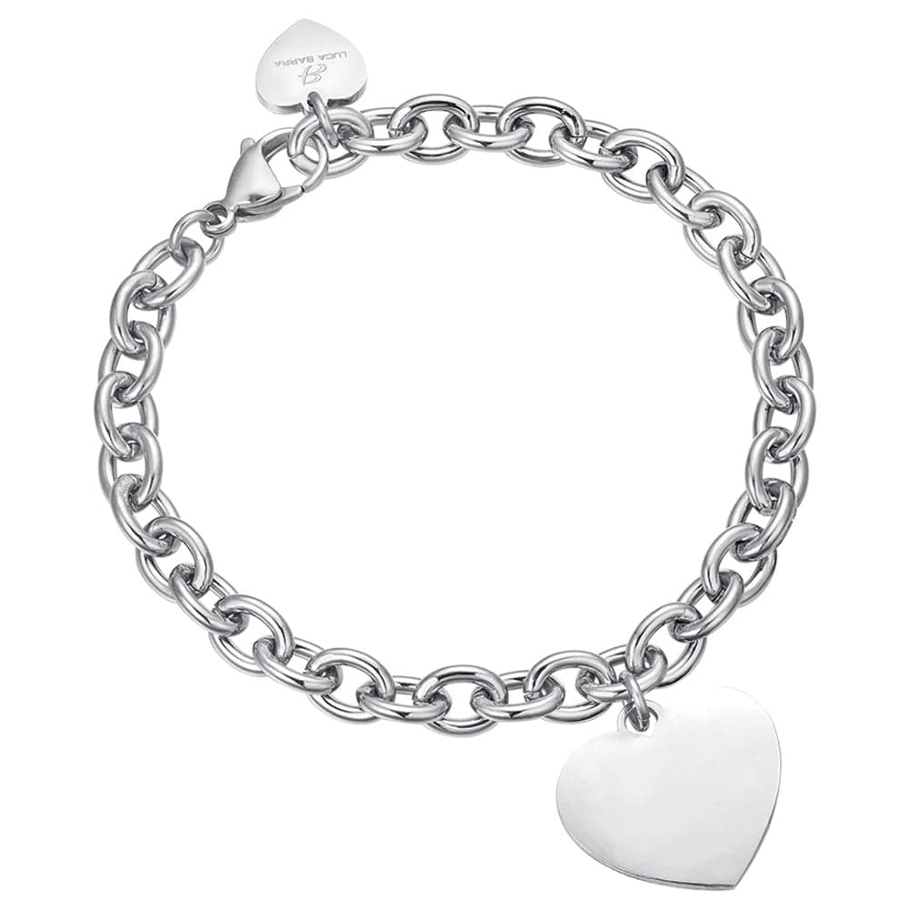 Luca Barra - Bracciale con cuore maglia catena in Bracciali Alba Gioielli - Casoria, commercioVirtuoso.it