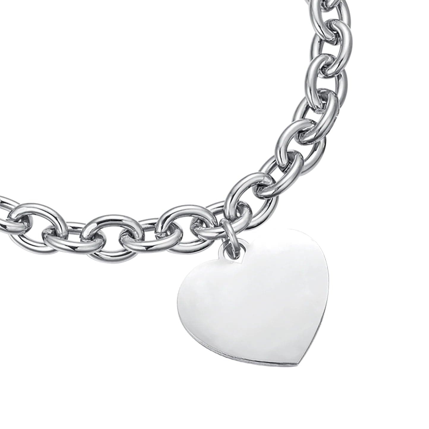 Luca Barra - Bracciale con cuore maglia catena in Bracciali Alba Gioielli - Casoria, commercioVirtuoso.it