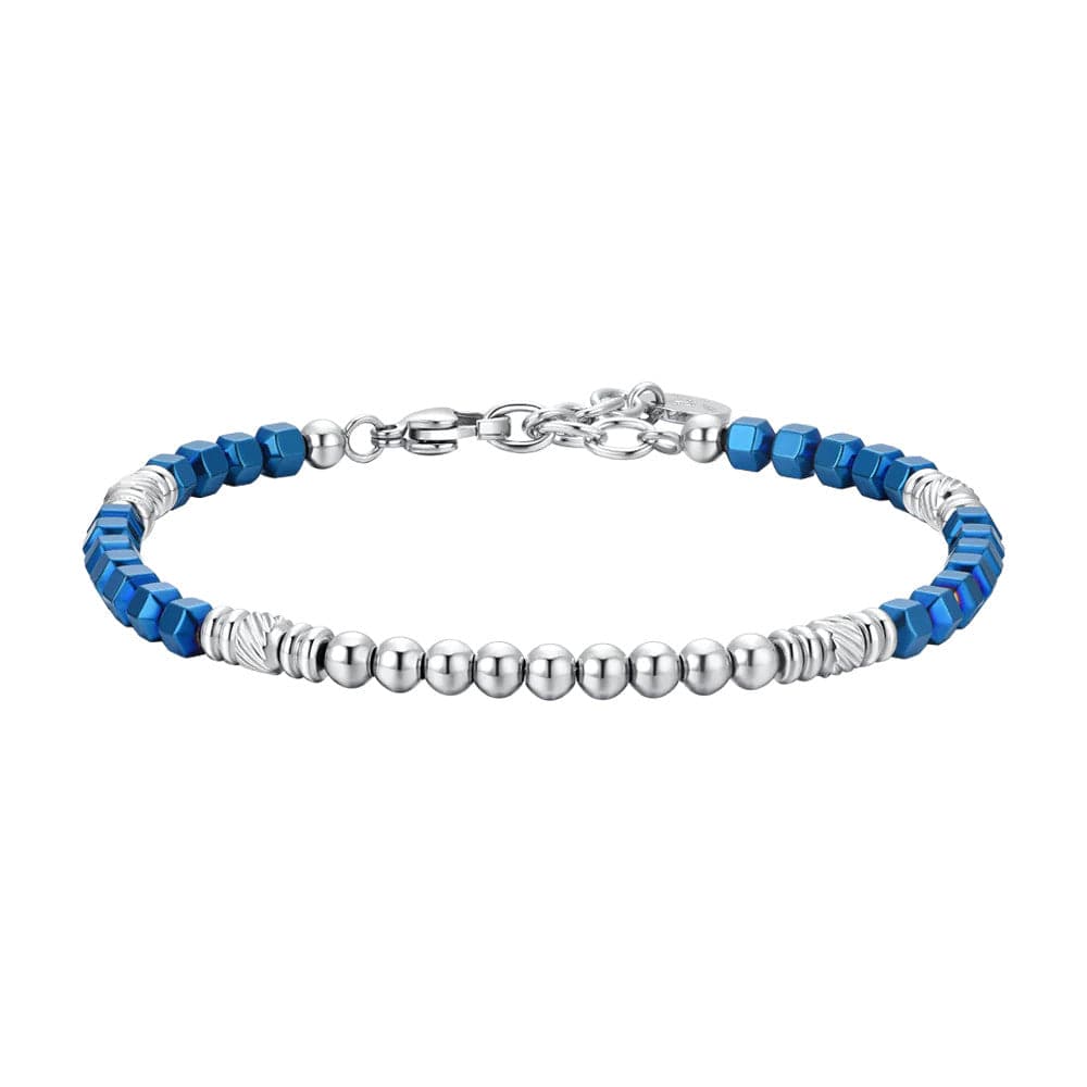 Luca Barra - Bracciale emative silver e blu in Bracciali Alba Gioielli - Casoria, commercioVirtuoso.it